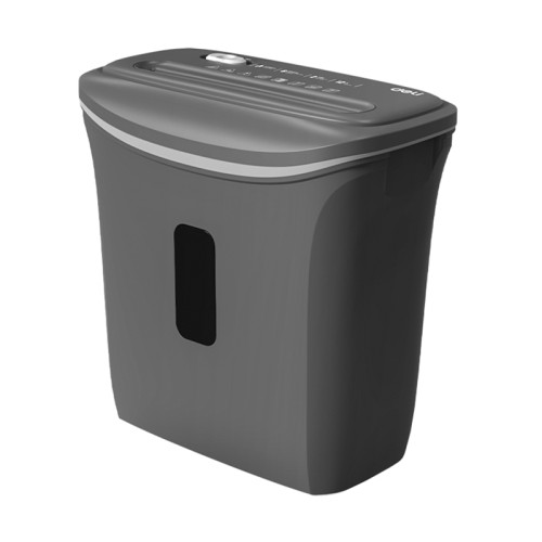 Шредер Deli, 4 уровень секретности (4х30мм), 6 листов, 12 литров, серый Шредер Deli, 4 уровень секретности (4х30мм), 6 листов, 12 литров, серый