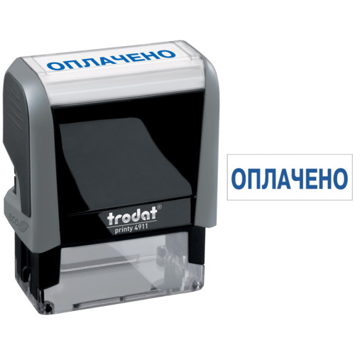 Штамп TRODAT "ОПЛАЧЕНО" 4911, автоматическая оснастка, 38х14 мм Штамп TRODAT "ОПЛАЧЕНО" 4911, автоматическая оснастка, 38х14 мм