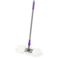 Швабра-рамка OfficeClean Professional, телескоп. ручка макс.125 см, насадка ворс, хлопок, 40х10 см