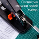 Степлер металлический DELI до 120 листов (скобы 23/6 - 23/17), черный