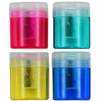 Точилка BASY пластмассовая, с прозрачным контейнером