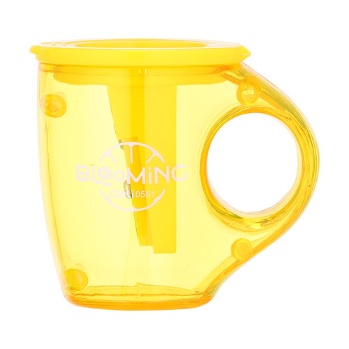 Точилка DELI "Blooming" Cup пластиковая, 2 отверстия, с контейнером, ассорти