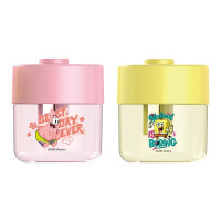 Точилка DELI "SpongeBob", пластиковая, 2 отверстия, с контейнером, ассорти