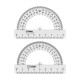 Транспортир Стамм (180 градусов, 8 см), прозрачный
