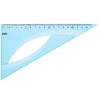 Треугольник Deli "Woove" (60 градусов, 21 см), тонированная, голубой