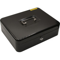 Ящик для денег Silwerhof, 90х300х240 мм, 1,66 кг, сталь, черный