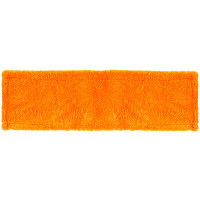 Запаска для швабры OfficeClean Professional, 40х10 см, микрофибра, ворс 0,5 см, карманы, оранжевая