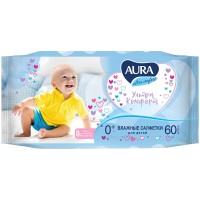 Салфетки влажные Aura "Ultra comfort", 60 штук в упаковке