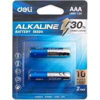 Батарейки DELI Alkaline, LR03, 1.5V, AAA, 2 штуки в блистере