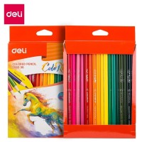 Карандаши цветные Deli "ColoRun", 36 цветов, картон