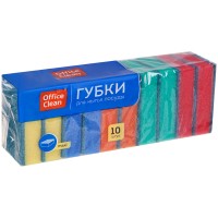 Губка для мытья посуды OfficeClean "Maxi", 10 штук