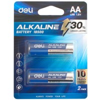 Батарейки DELI Alkaline, LR6, 1.5V, AA, 2 штуки в блистере