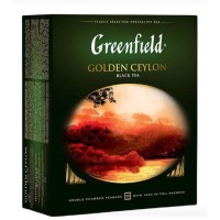 Чай Greenfield Golden Ceylon черный цейлонский, 100 пакетиков