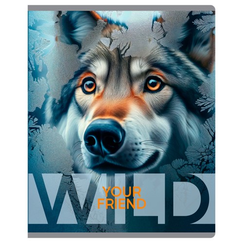 Тетрадь общая BG "Wild", А5, 48 листов в клетку, на скрепке