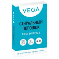 Порошок стиральный Vega, Лотос "Универсал", 400 гр, карт. коробка