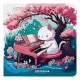 Записная книжка MESHU "Cat`s symphonie"170х170 мм, 40 л, soft-touch, без линовки, 80г/м2, на скрепке