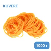 Резинки для денег Kuvert, 1000 гр, желтые