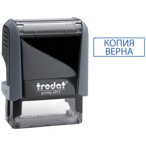 Штамп TRODAT "КОПИЯ ВЕРНА" автоматическая оснастка, 38х14 мм